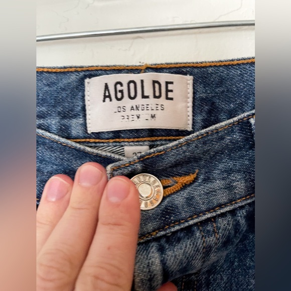 HOST PICK ❤️🥰AGOLDE RILEY HIGH RISE STRAIGHT CROP - ESCAPE - Picture 9 of 14